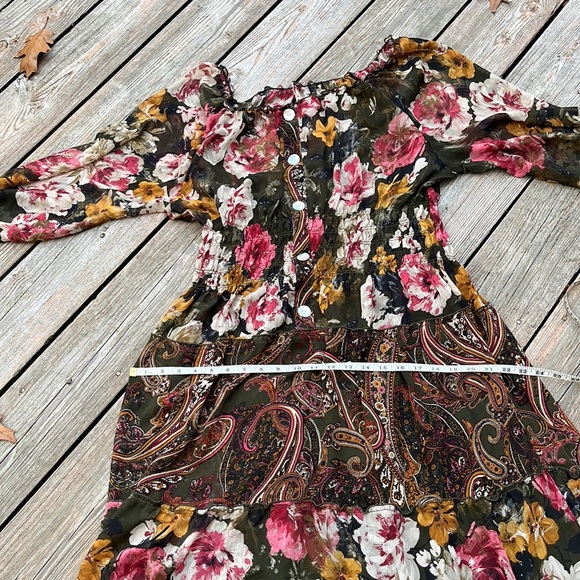 Boho flowing peasant dress XXL - Picture 8 of 11